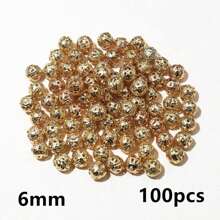 50-200pcs Hollow 6-10mm Diameter Beads Spacer Beading Bead Charms For DIY Jewelry Making Accessories - Spacer Beads - View 21