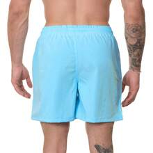 Men's Beach Shorts With Printed Mauricinho Super New On - 淺藍色 - 查看 2