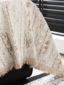 1 szt. Minimalistyczny pled z szenili, luksusowy, elegancki pokrowiec na sofę, antypoślizgowy, przeciwkurzowy i przeciwzadrapaniowy, odpowiedni do sypialni, salonu, gabinetu, na imprezę, do klubu, na sofę, kanapę, sofę - Kolor khaki - Zobacz 8