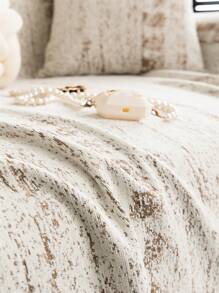 1 szt. Minimalistyczny pled z szenili, luksusowy, elegancki pokrowiec na sofę, antypoślizgowy, przeciwkurzowy i przeciwzadrapaniowy, odpowiedni do sypialni, salonu, gabinetu, na imprezę, do klubu, na sofę, kanapę, sofę - Kolor khaki - Zobacz 9