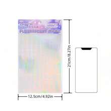 6 Sheets/Pack Colorful Holographic Dream Series Laser Stickers, PET Decorative Stickers Back To School