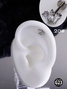 1 件时尚钛金属唇钉内螺纹耳钉天鹅叶天鹅 5A 氧化锆石 G23 植入级唇钉心形耳环鼻环鼻中隔珠宝月亮猫爪耳环铰链鼻中隔环眼海螺耳轮耳钉唇钉梦露唇环唇钉顶部螺丝平背耳环耳钉海螺唇钉梦露美杜莎唇鼻穿孔女士日常佩戴圣诞节和万圣节礼物情人节 - 彩色 - 查看 19