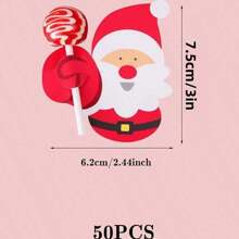 50/100/200 Thẻ quà tặng Giáng sinh, Thẻ kẹo que ông già Noel tự làm, Giá đựng kẹo, Bao bì quà tặng, Đồ trang trí tiệc Giáng sinh, Quà tặng tiệc kẹo, Đồ dùng tiệc Giáng sinh Đồ trang trí Giáng sinh Đồ trang trí Giáng sinh Quà tặng Giáng sinh Giấy gói quà Giáng sinh Đồ dùng tiệc Giáng sinh Túi quà Giáng sinh Túi Giáng sinh Nhãn dán Giáng sinh Đồ trang trí Giáng sinh Đồ ngủ Giáng sinh Quà tặng Giáng sinh Đồ trang trí Giáng sinh - Nhiều màu - Xem 3