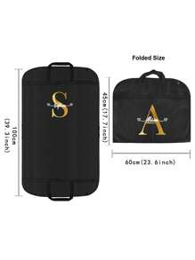 1pc Customized Portable Dustproof 1pc 1pc Clothing Covers Personal Tailor Nonwovens Waterproof Clothes Dust Cover Tote Bags Personalized Custom Pattern Name Initials A To Z Letter Clothes Dust Case Dress Protector Garment Bags Outdoors Close Organizer Dress Cover Suit Coat Storage Bag Garment Bags Wardrobe Hanging Garment Protector Cover Bag, Multifunction, Versatile, Large Capacity, Lightweight, Functional, Practical, All-Purpose, Colorful, Cute, Adorable, Contracted, Funny, Kawaii, Y2K, Minimalist, Commuting, Business Casual, Basics, Custom, Personalized, Unique, Customized, Ideal Gifts For Him, Ideal Gifts For Her, Her, Boyfriend, Girlfriend, Family, Friends, For Anniversaries, For Birthdays, For Holiday/ Vacation, For Outdoors/Outings/Travel/Hiking/Stadium/Sports/Climbing, For Business/Commute/Work/Office, Travel