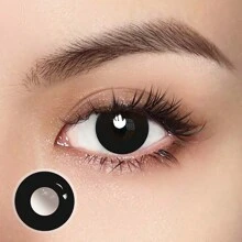 1 Pair Premium Soft , 1 Year Replacement, 2 High-Quality Lens Pieces - Black - View 1