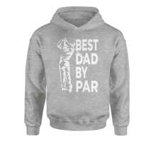 Best Dad By Par Golfing Gift For Father Youth-Sized Hoodie