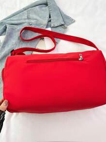 大容量多用途尼龙手提包单肩包男士潮流时尚旅行包带鞋隔层（旅行背包，带鞋隔层，随身手提包）适用于行李箱过夜包健身包行李袋周末包行李袋随身包大学包行李袋周末包 - 酒紅色 - 查看 7