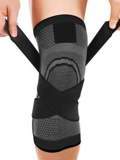 1pc S/M/L/XL Outdoors Sports Kneepad Women Men Pressurized Elastic Sport Knee Pads Support Fitness Gear Basketball Volleyball Brace Protector Gym Accessories Knee Support Sports Knee Pads Gym Knee Pads