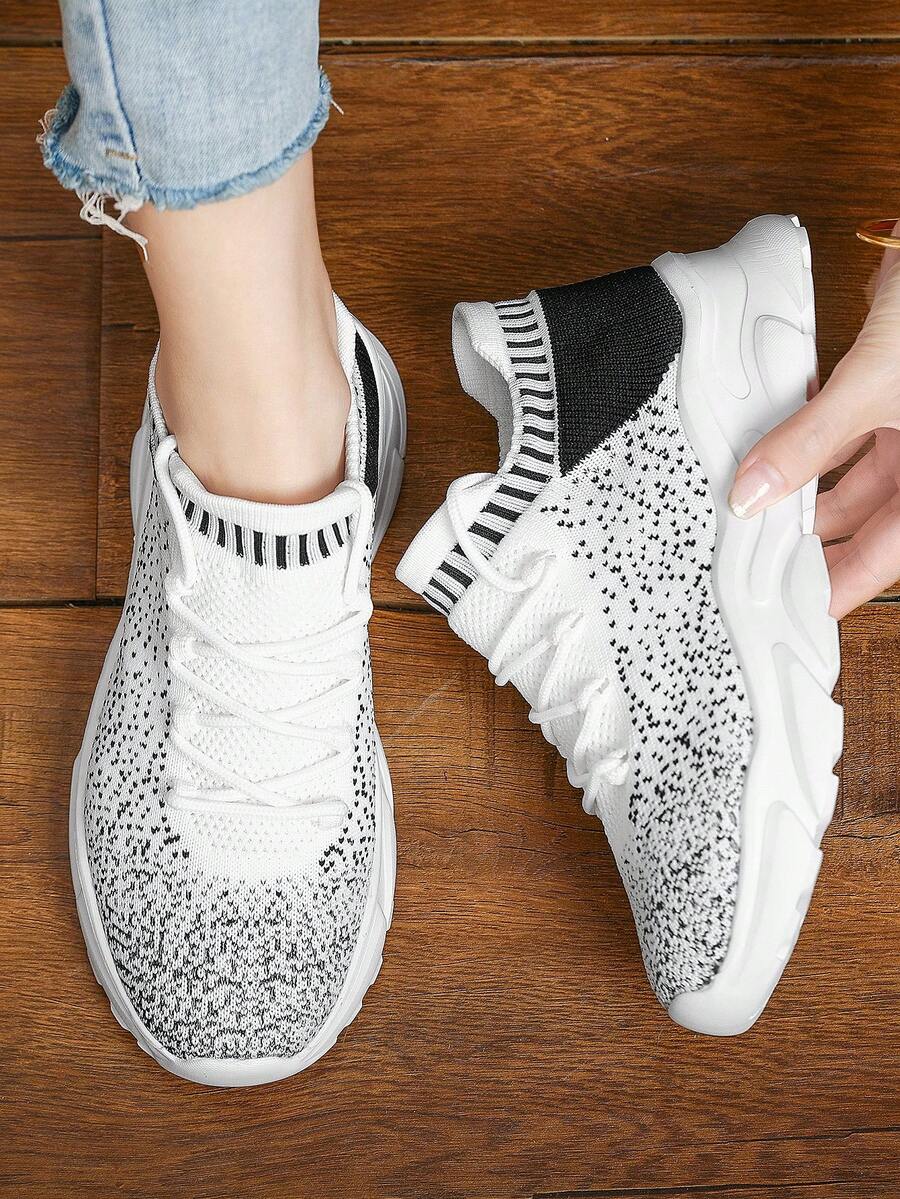 Giày thể thao đi bộ đường dài thoáng khí mới, giày thể thao chạy bộ ngoài trời, giày thể thao đi bộ thường ngày thấm hút ẩm cho nam và nữ - trắng - Xem 1