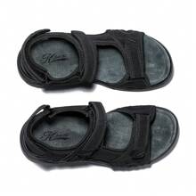 JOMIX Chaussons homme avec fermeture, sandales, chaussures d'été, mules plates, sandales de randonnée plates antidérapantes