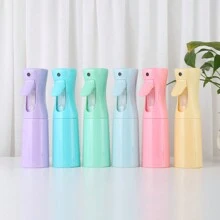 6 pièces/1 pièce Brumisateur continu pour cheveux, bouteille de vaporisateur vide fine petite Brume Bouteilles de vaporisateur pour produits coiffants bouclés, plantes (Noir)