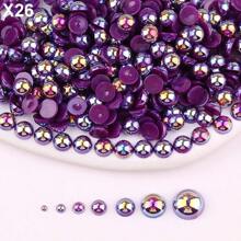 2 毫米、3 毫米、4 毫米、5 毫米、6 毫米、8 毫米、10 毫米、7 种尺寸漂亮的 AB 色平背半圆珍珠、多色水晶宝石非热修复 DMC 珠宝水钻珠子宝石钻石 3D 图案设计配件闪光美甲贴花装饰用于衣服、包、鞋子、杯子、手机壳、手工艺品、DIY 装饰。 - AB Colors - 查看 9