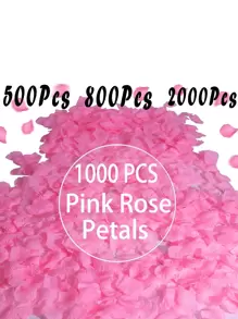 1000Pcs Pink Rose Petals Rose Petals For Wedding Party,Proposal Anniversary Decorations Home Decor 500/800/2000/4000/10000pcs,Wedding Decor,Home Decor ,Room Decor Party Favors Bride Gifts Birthday Graduation Birthday Decorations Party Decorations Bachelorette