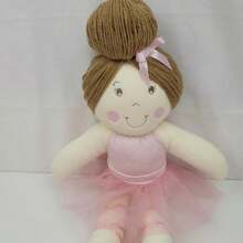 Ballerina Doll 50cm Skirt With Tulle And Various Prints Toys And Decorations - 玫瑰色薄紗裙芭蕾娃娃 - 查看 5