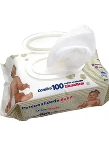 Kit 02 Pack Of Personality Wet Towels With 100 Towels Per Pack - 白色 - 查看 2