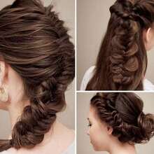 3pcs New DIY French Braid Tool Hair Bun Maker Braid Hairstyle Tool Hair Accessories - Black - View 4