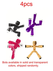 Action Figures Toy With Sucker (Shipped Randomly)Cozmo Fingerbot, Toys Click Bots Stop Motion Toys Stick Figures Stick Man Toy - Multicolor - View 10