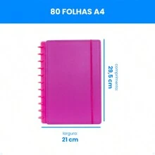 Smart Notebook Kit Large A4+A5 Refill Sheet Hard Cover Discs Notes Lined Planner Colors - Purple - View 3