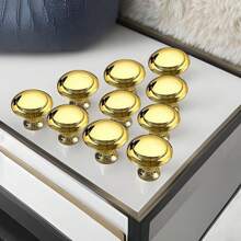 20 个装，金色简约单孔橱柜抽屉拉手，极具吸引力的厨房创意抽屉家具五金，衣柜把手，家具五金旋钮，厨房橱柜拉丝金属镀铬门抽屉柜把手 - 彩色 - 查看 5