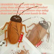 New Halloween Cat Simulation Cockroach Sound Cat Toys Cat Ring Bell Toy Self-High Fun Fun Halloween Atmosphere Toy Cute Insects Spider For Cats Halloween Gift Spooky Cat Sound Attraction Toy  Cat Toy - Multicolor - View 9