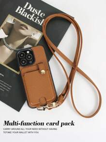 1件装真皮肩带手机壳，兼容 16e、15 Pro Max、12 Pro Max、13 Pro Max、14 Pro Max、14 Plus、11、15 Plus，Galaxy S21 Plus、S21 Ultra、S22 Plus、S23 Ultra、S24、S25 Ultra，Pixel 5A 5G、6 Pro、7 Pro、8 Pro，防水、防震、防刮。 - 棕色 - 查看 6