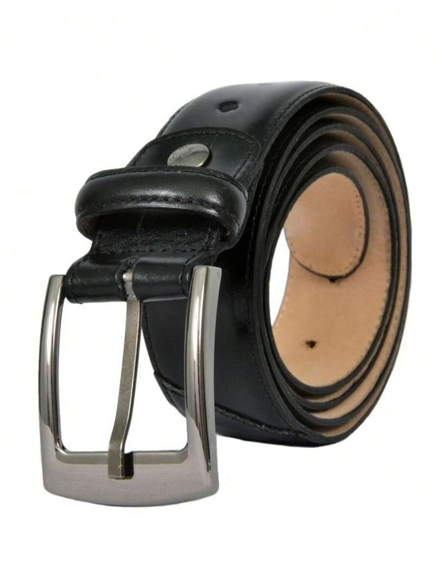 Men's Formal Belt Sport Thin Elegant Synthetic Leather - màu đen - Xem 1