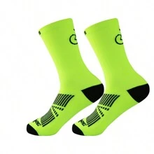 1 Pair Bicycle Socks Sports Running Compression Socks Bicycle Sports Football Socks - Multicolor - View 5