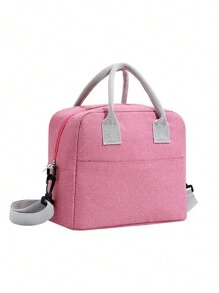 Men's And Women's Insulation Lunch Bag,Student Hand-Held Lunch Box Bag,Solid Color Simple Crossbody Lunch Bag Cooler Bag,Suitable For Taking Lunch To Work, Outdoor Camping And Picnic,For Students To Take Lunch To SchoolInsulatedWomanFor Women LadiesSchool Supplies Stuff Accessories Bag For School School Accessories School Stuff - Multicolor - View 10