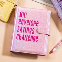 省钱活页夹 100 个口袋预编号、A5 省钱挑战书、100 个省钱挑战信封、省钱预算活页夹（带现金信封）、省下 5050 美元的激励过程 - A5 - 查看 8