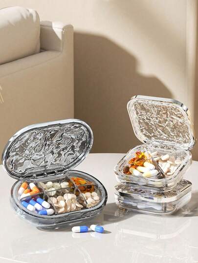 Travel Pill Organizer, Mini Portable Pill Case, Daily Pill Box To Hold Vitamins, Small Pill Container For Pocket Purse Medicine Organizer Pill Box Pill Case Pill Organizer Pill Container College Vacation Cruise Summer Holiday Essentials Medical Bag Medicine Organizer Travel Accessories Travel Organizer Travel Essentials Travel Stuff Travelling Bag College Vacation Cruise Summer Holiday Essentials First Aid Kit