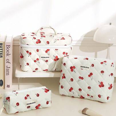 1 chiếc/bộ Túi đựng mỹ phẩm du lịch đa năng họa tiết quả anh đào mềm mại, túi đựng đồ trang điểm dung tích lớn, túi chăm sóc da, túi đựng đồ vệ sinh cá nhân, túi đựng đồ dùng du lịch, đồ dùng cần thiết khi đi du thuyền, đồ dùng cần thiết khi ở ký túc xá, quà tặng cho phù dâu, quà tặng cho mẹ, quà sinh nhật, quà tặng cho bạn bè và giáo viên, trang trí nhà cửa, quà tặng hoàn hảo cho học kỳ mới, túi đựng mỹ phẩm, túi trang điểm, đồ dùng cần thiết khi đi du lịch, dung tích lớn, túi đựng mỹ phẩm lớn, quà Giáng sinh, túi nhỏ, quà tặng cho phụ nữ, đồ dùng cần thiết khi đi du lịch, túi nhỏ, ví cầm tay/túi xách nhỏ, hộp đựng mỹ phẩm, sắp xếp mỹ phẩm, túi nhỏ, hộp đựng cọ, túi nhỏ, túi dung tích lớn, quà tặng cho phụ nữ, quà Giáng sinh, ý tưởng quà tặng cho phụ nữ, túi nhỏ, túi đựng mỹ phẩm, đồ dùng cần thiết khi đi du lịch