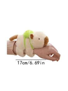 Pulsera de peluche muñeca aplaudiendo de capibara, animal de peluche pequeño regalo - Marrón - Ver 5