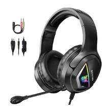 Audífonos Gamer Onikuma X2 Negro con Luz LED RGB - Negro - Ver 2