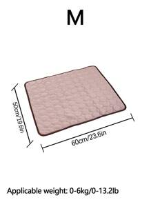 1 件多用途薄凉垫，透气可洗，适合夏季小型/中型/大型猫狗睡觉，薄垫设计，适合可爱宠物（重要提示：这是薄垫子，不是厚冰垫，适合在空调房间使用） - 棕色 - 查看 17