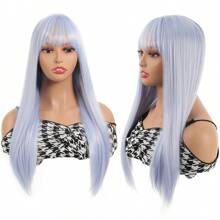 24Inch Elegant Mint Mambo Cream Green Long Straight Wig, Suitable For Halloween, Cosplay, Fun, Theme Party, Daily Use Or Any Other Occasions Use - Multicolor - View 13