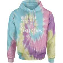 Weekends, Coffee And Dance Comps Adult Hoodie Sweatshirt - 炭灰色 - 查看 12