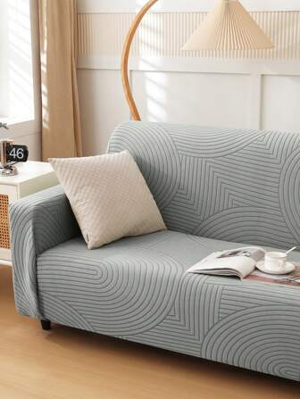 1 件四季弹力防滑沙发套，弹力提花全包式沙发套，保护沙发免受猫爪伤害，可机洗 - 非常适合客厅装饰