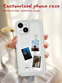 1 Ốp lưng điện thoại tùy chỉnh với 3 họa tiết chó nghệ thuật, thiết kế đệm khí hấp thụ sốc trong suốt, tương thích với Apple IPhone 16, 15, 14, 13, 12, 11 Pro Max - Trong sáng - Xem 1