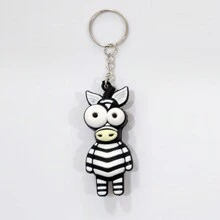 1/4/8 piezas Llaveros de animales de ojos grandes, apropiados para obsequios de fiesta, regalos festivos, regalos de regreso a clases - Multicolor - Ver 10