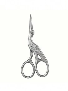 Professional Bionic Crane Type Eyebrow Trimming Scissors For Eyebrow Nose Hair Beard Ear Hair All Kinds Of Hair Trimming Neutral And Neutral Makeup Care Scissors Salon And Nail Art Embroidery Scissors Thread Scissors Household Eyebrow Trimming Scissors,Nail Supplies,Nail Tools,Nail Art Tools,Back To School,Nails,Nail Tools For Press On Nails - Multicolor - View 9