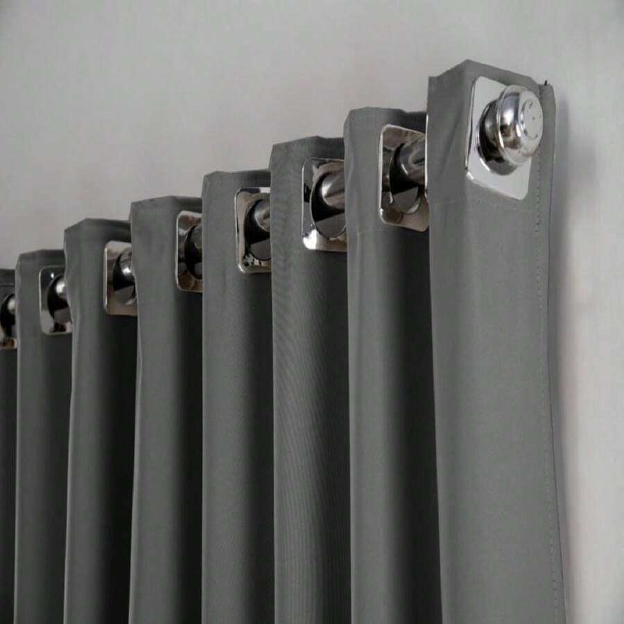 BLACKOUT CURTAIN - 95% LIGHT BLOCKING IN VARIOUS COLORS TOP QUALITY PRODUCT - 灰色 - 查看 1
