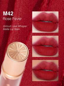 GIRLCULT Love Whisper 哑光唇釉 #M42 玫瑰激情 | 哑光底色，带微闪 | 高显色度，即刻闪耀，轻盈液体唇膏 | 持久显色，礼盒装，3.8克/0.13盎司 - M42 Rose Fever - 查看 6