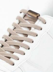 1 Pair Elastic No Tie Shoelaces Shoe Laces For Kids And Adult Sneakers Shoelace Quick Slouchy Metal Lock Laces Shoe Strings