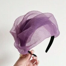 1 件女士头饰头带，打结宽头带，发带时尚发饰茶会头饰，适合女孩和女士 - 彩色 - 查看 15