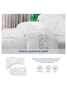 Duvet Cover Set For Double Duvet - White - View 5