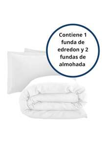 Duvet Cover Set For Double Duvet - White - View 2