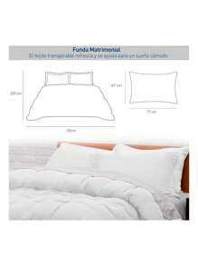 Duvet Cover Set For Double Duvet - White - View 4