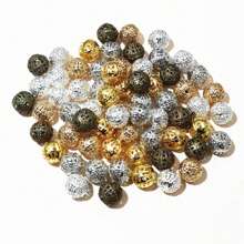50-200pcs Hollow 6-10mm Diameter Beads Spacer Beading Bead Charms For DIY Jewelry Making Accessories - Spacer Beads - View 5