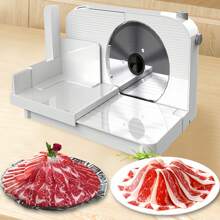 PANCERKA Meat Slicer Electric Deli Food Slicer With Child Lock Protection, Removable 7.5'' Stainless Steel Blade And Food Carriage, Adjustable Thickness Food Slicer Machine For Meat, Cheese, Bread(150W)