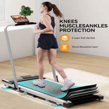 3 In 1 Walking Pad Treadmills Folding Treadmill 300lbs Capacity Under Desk Treadmill 3.0HP Foldable Treadmill For Home Office With Remote Control & Smart APP Space Saving PK With Friend Or Family - 美規B型插(110-127V) - 查看 8